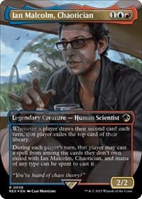Ian Malcolm, Chaotician (Borderless) (Emblem) from Universes Beyond: Jurassic World Collection