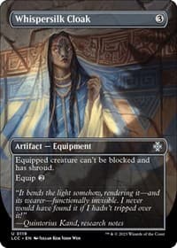 Whispersilk Cloak (Borderless) from Commander: The Lost Caverns of Ixalan
