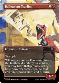 Belligerent Yearling (Borderless) from The Lost Caverns of Ixalan