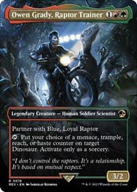 Owen Grady, Raptor Trainer (Borderless) from Universes Beyond: Jurassic World Collection