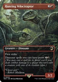 Hunting Velociraptor (Borderless) from Universes Beyond: Jurassic World Collection
