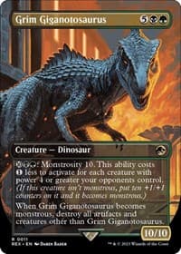 Grim Giganotosaurus (Borderless) from Universes Beyond: Jurassic World Collection