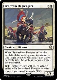 Bronzebeak Foragers from Commander: The Lost Caverns of Ixalan