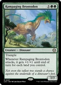 Rampaging Brontodon from Commander: The Lost Caverns of Ixalan