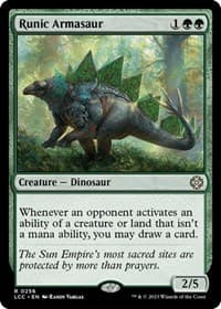 Runic Armasaur from Commander: The Lost Caverns of Ixalan