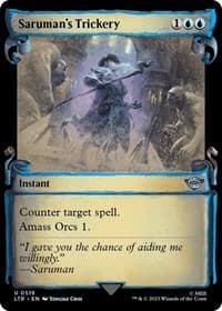 Saruman's Trickery (Showcase Scrolls) from Universes Beyond: The Lord of the Rings: Tales of Middle-earth