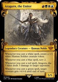 Aragorn, the Uniter (Showcase Scrolls) from Universes Beyond: The Lord of the Rings: Tales of Middle-earth