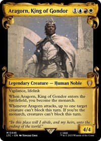 Aragorn, King of Gondor (Showcase Scrolls) from Commander: The Lord of the Rings: Tales of Middle-earth
