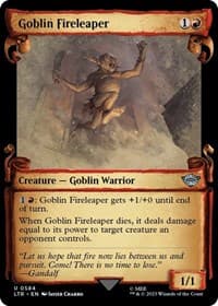 Goblin Fireleaper (Showcase Scrolls) from Universes Beyond: The Lord of the Rings: Tales of Middle-earth