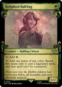 Delighted Halfling (Showcase Scrolls) from Universes Beyond: The Lord of the Rings: Tales of Middle-earth
