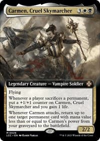 Carmen, Cruel Skymarcher (Extended Art) from Commander: The Lost Caverns of Ixalan