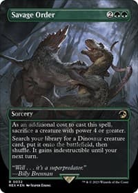 Savage Order (Borderless) (Emblem) from Universes Beyond: Jurassic World Collection