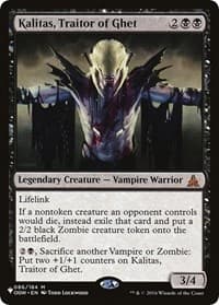 Kalitas, Traitor of Ghet from The List Reprints