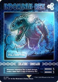 Indominus Rex - Polyraptor (Rainbow Foil) from Secret Lair Drop Series