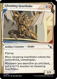 Gleaming Geardrake (Showcase) from Murders at Karlov Manor