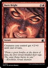 Burn Bright from Ravnica Remastered