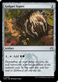 Golgari Signet from Ravnica Remastered
