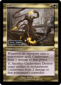 Cindervines (Retro Frame) (Serial Numbered) from Ravnica Remastered