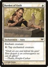 Burden of Guilt from The List Reprints