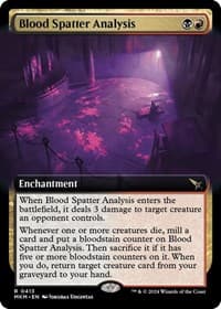 Blood Spatter Analysis (Extended Art) from Murders at Karlov Manor