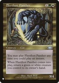 Fleetfoot Panther from The List Reprints