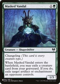 Masked Vandal from The List Reprints