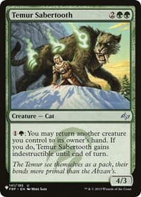 Temur Sabertooth from The List Reprints