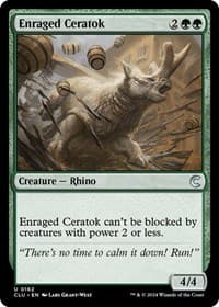 Enraged Ceratok from Ravnica: Clue Edition