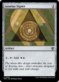 Azorius Signet from Commander: Murders at Karlov Manor