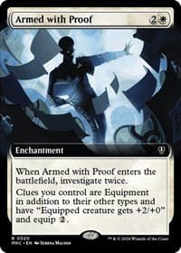 Armed with Proof (Extended Art) from Commander: Murders at Karlov Manor