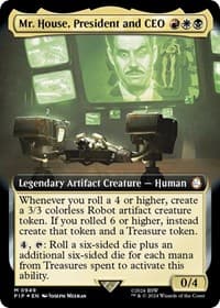 Mr. House, President and CEO (Extended Art) (Surge Foil) from Universes Beyond: Fallout
