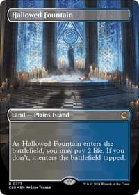 Hallowed Fountain (Borderless) from Ravnica: Clue Edition