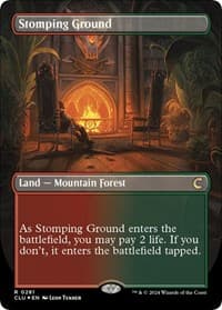 Stomping Ground (Borderless) from Ravnica: Clue Edition