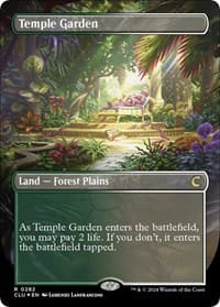 Temple Garden (Borderless) from Ravnica: Clue Edition