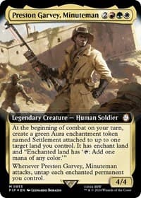 Preston Garvey, Minuteman (Extended Art) (Surge Foil) from Universes Beyond: Fallout