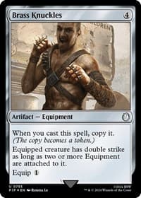 Brass Knuckles (Surge Foil) from Universes Beyond: Fallout