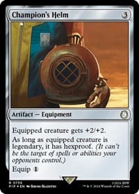 Champion's Helm (Surge Foil) from Universes Beyond: Fallout