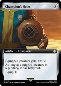 Champion's Helm (Extended Art) (Surge Foil) from Universes Beyond: Fallout