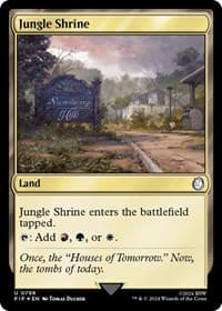 Jungle Shrine (Surge Foil) from Universes Beyond: Fallout