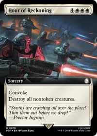 Hour of Reckoning (Extended Art) (Surge Foil) from Universes Beyond: Fallout