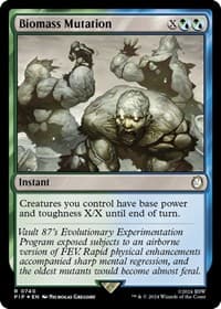 Biomass Mutation (Surge Foil) from Universes Beyond: Fallout