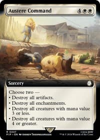 Austere Command (Extended Art) from Universes Beyond: Fallout