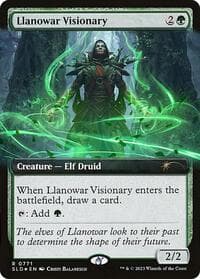 Llanowar Visionary (Extended Art) from Secret Lair Drop Series