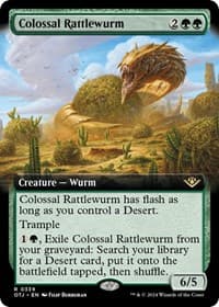 Colossal Rattlewurm (Extended Art) from Outlaws of Thunder Junction