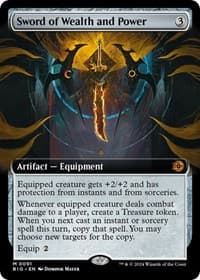Sword of Wealth and Power (Extended Art) from Outlaws of Thunder Junction: The Big Score
