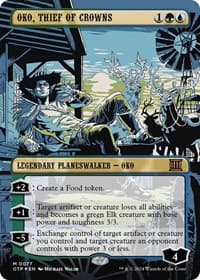Oko, Thief of Crowns (Textured Foil) from Outlaws of Thunder Junction: Breaking News