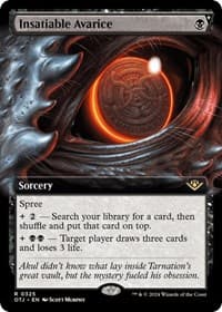 Insatiable Avarice (Extended Art) from Outlaws of Thunder Junction