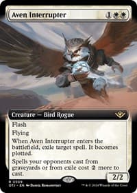 Aven Interrupter (Extended Art) from Outlaws of Thunder Junction
