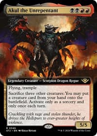 Akul the Unrepentant (Extended Art) from Outlaws of Thunder Junction