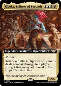 Obeka, Splitter of Seconds (Extended Art) from Outlaws of Thunder Junction